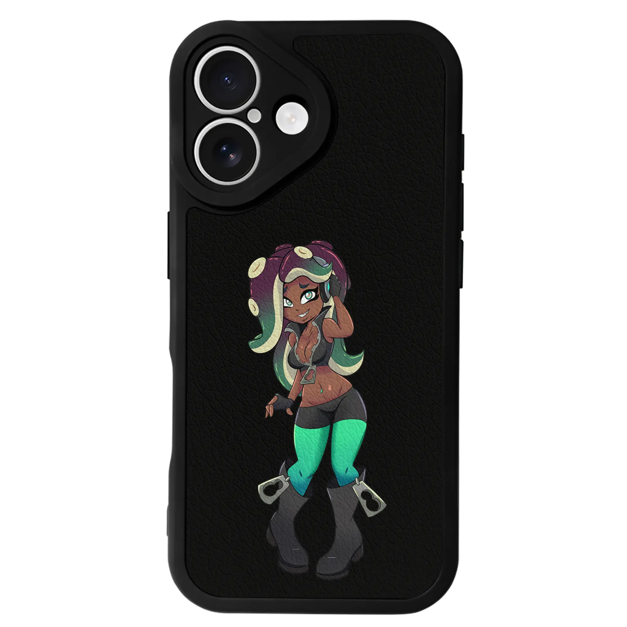 スプラトゥーン グッズ,イイダ - IPhone 16シリーズ対応 ・ シリコンスマホケース ・ レザー調 ・ 高精度フィット ・ 耐衝撃 ・ ワイヤレス充電対応 ・ 精密カット